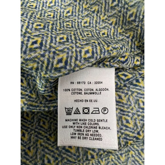 Anthropologie Holding Horses Diamond Geometric Print Popover Top Women's 4 - Picture 6 of 11